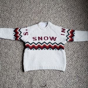 ZARA boys Knit Wear sweater Snow